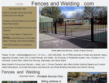 Tablet Screenshot of fencesandwelding.com
